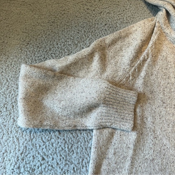 Patagonia Off Country Hoodie Sweater Henley Button Tan Khaki Speckle Womens SZ M - Picture 3 of 13